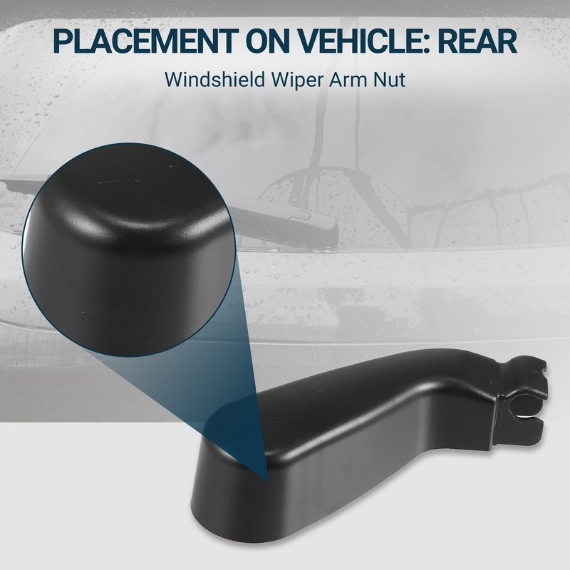 QUARKZMAN 1 Piece Car Rear Window Wiper Arm Nut Cover
