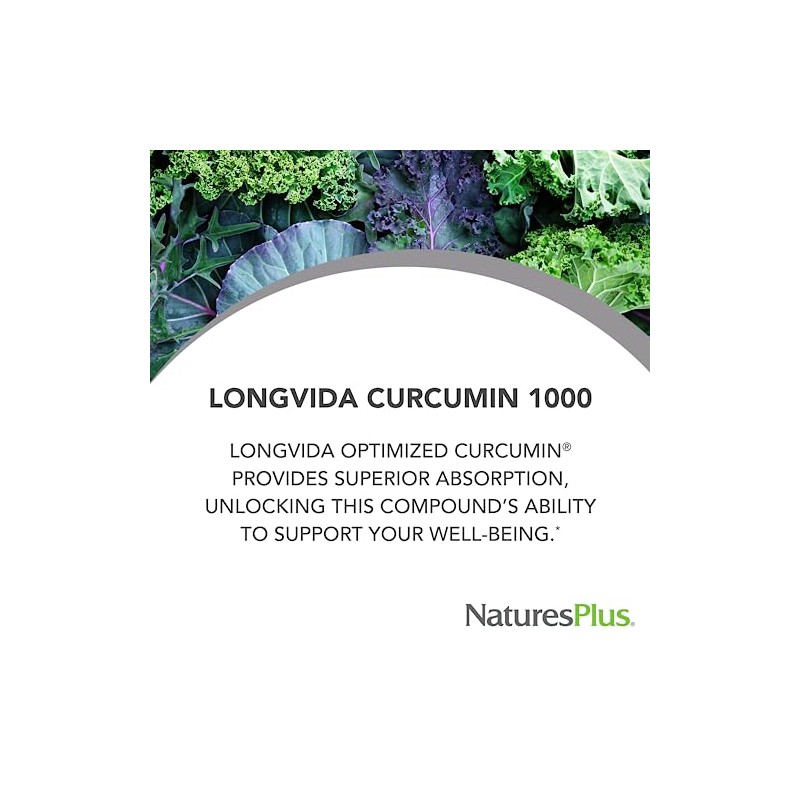 NaturesPlus Cúrcuma PRO Longvida 1000 mg - 30 comprimidos -