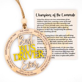 Kingduhu Bus Driver Appreciation Gifts for Men, Women with envelopes - School Bus Driver Gifts, Bus Driver, Back to College, First Day/end of The School Year for Students