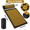 Acupressure Mat with Optional Pillow, Textured Spike Relaxation Mat for