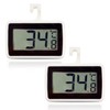 Fridge Thermometer, 2 Pack Digital LCD Display Refrigerator Thermometer Readable