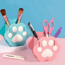 Nail art cat paw shape assembly brush holder 4 types (WC8CD0A) / 네일아트 고양이발바닥모양 조립식 브러쉬 홀더 4종 (WC8CD0A)