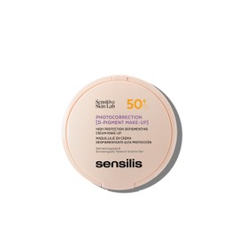Sensilis Photocorrection D-Pigment Make-Up SPF50+ Natural Rosé, Makeup in Cream Detigmentation, Corrects and Protects, for Sensitive Skin, 10 g