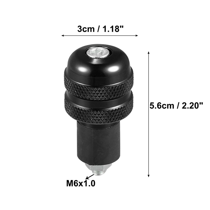 Motoforti 1 Pair Universal Aluminum Alloy 7/8" 18mm Handlebar End