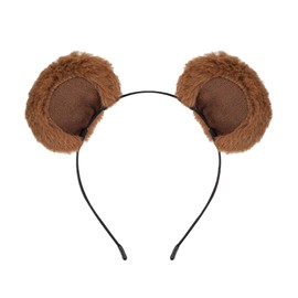 GWAWG Brown Bear Ears Cute Headband Chipmunk Costume for Washing Face Women, for Halloween Festival Cosplay Party