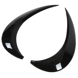 1 Pair Left Right Gloss Black Headlight Eyebrow Cover Trim ABS Car Eyelids Stickers Exterior Decoration Accessories