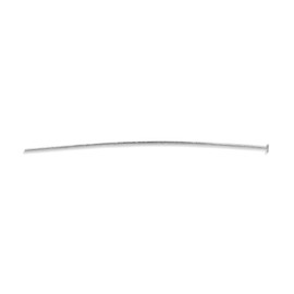 Beadalon SE02116PCK Pin de Cabeza 0,7 x 50 mm, Chapado en Plata, 72 Piezas