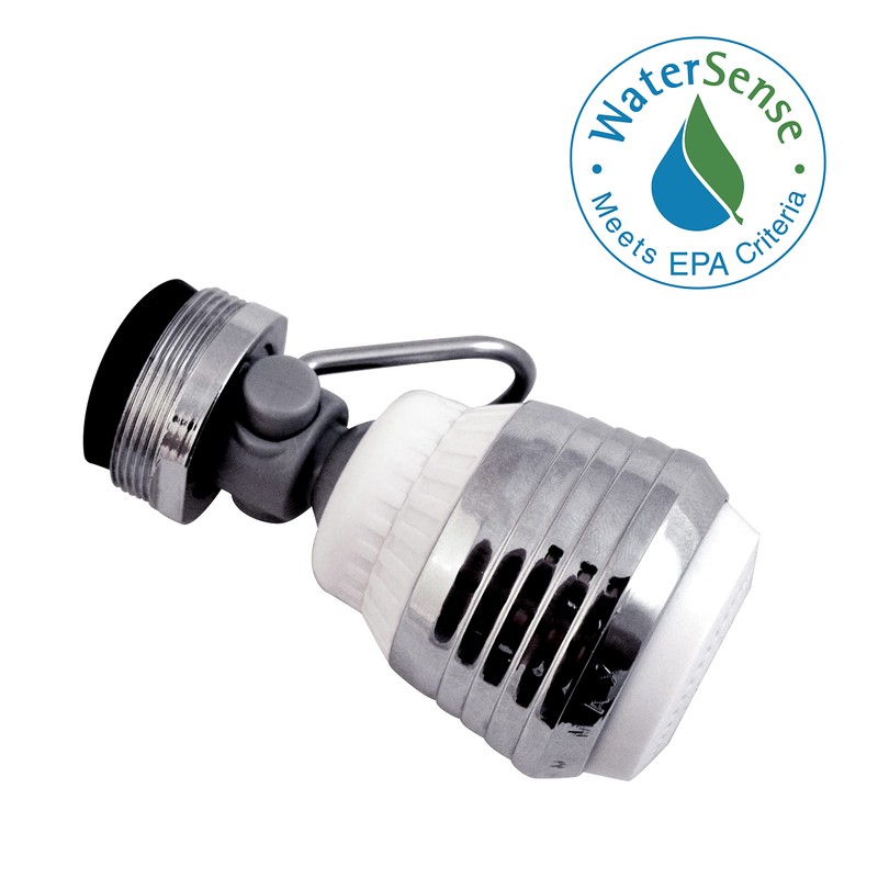 Dual Spray Swivel Faucet Aerator - Niagra Conservation | Sink