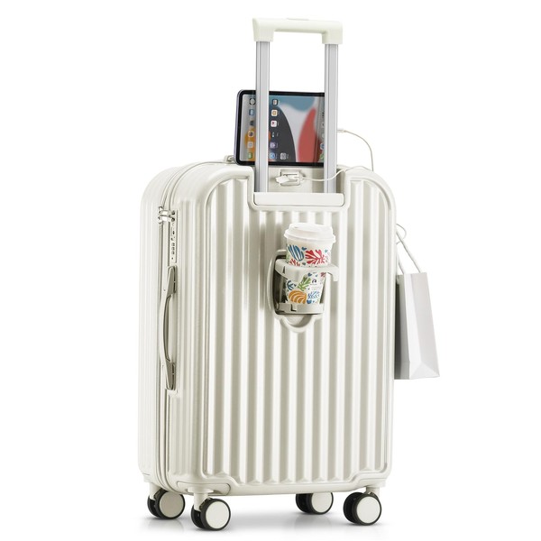 TIYFIY Hardside Carry On Luggage with Spinner Wheels and Built-in