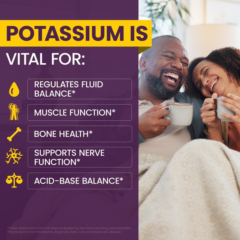 WellnessOne Ionic Potassium Supplement - Potassium Chloride Drops for Fast