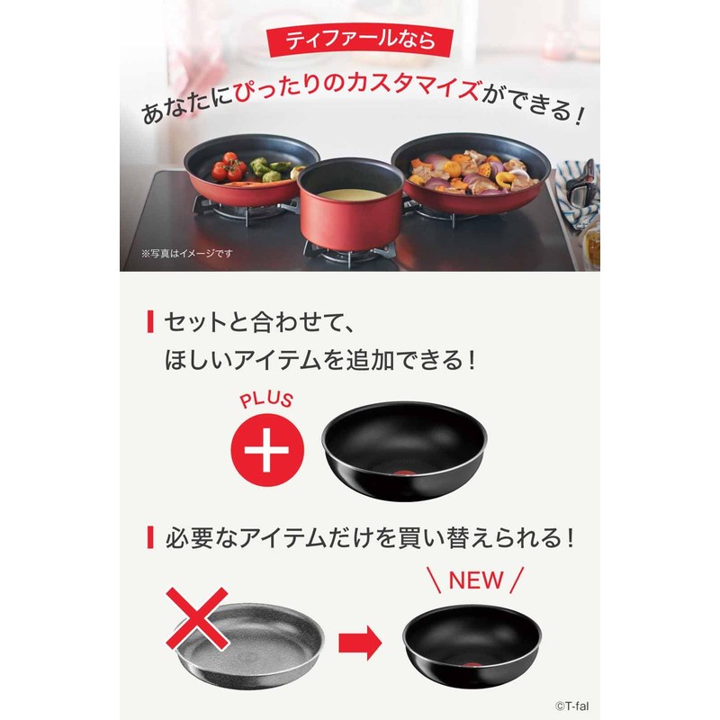 Tefal L43819 Wok Pan with Removable Handle, 11.0 inches (28