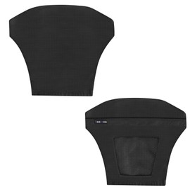 Tontron Sunscreen UV Protection Kayaking Pogies for Kayaking,Sea Kayak Canoe Touring Paddle,Paddling (Black with Air Vent)