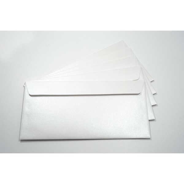 Netuno 100 Envelopes Pearlescent White 110 x 220 mm 120