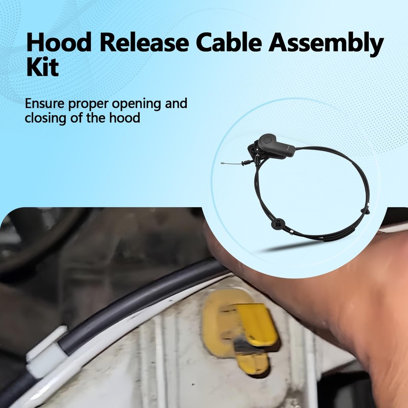 Hood Latch Lock Release Control Cable Compatible with Ford Focus