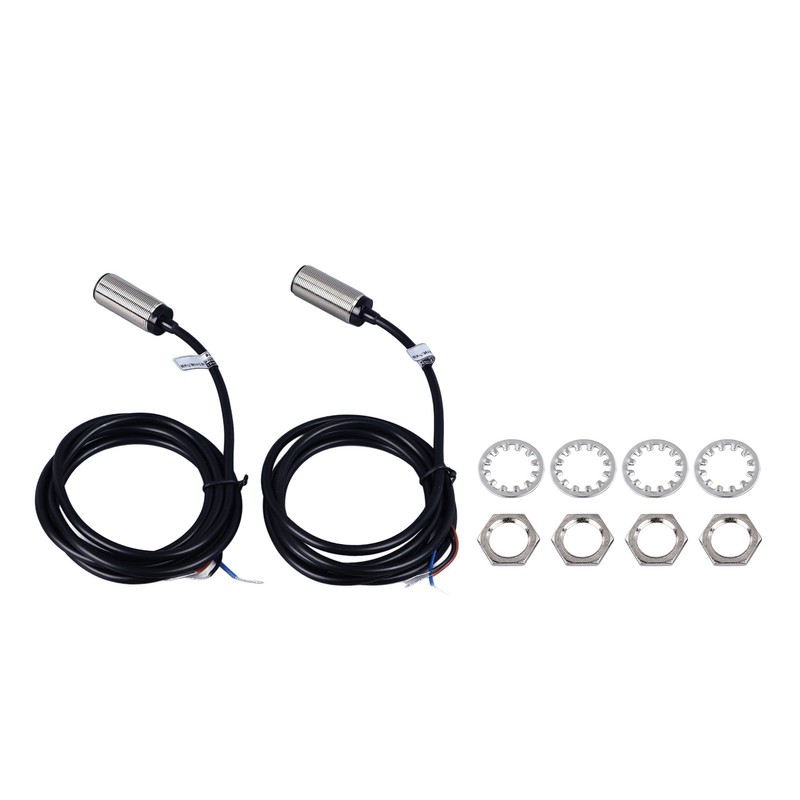 2 Pcs Inductive Proximity Sensor 4mm Detecting Distance DC 3