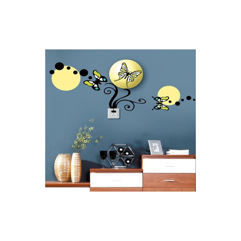 Dream Wall - calcomanía decorativo para pared, diseño de mariposas