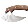 TTC-111 Handmade Stainless Steel Ulu kitchen Knife -Wood Handle