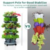 Tectsia Strawberry Vertical Planters, 5 Tiered Stacking Tower Garden, Stackable