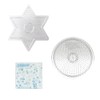 Kawada 80-30027 Perler Beads Plate Set, Large, Round and Star
