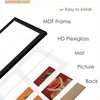 DUENPY 12x19 Double Picture Frame 8x10 Displays Two 8x10 inch