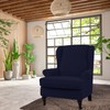 Eco-Ancheng Wingback Chair Slipcover 2 Piece Wingback Chair Cover Spandex