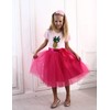 Zcaynger Girls Tulle Skirt Soft A Line Tutu Skirts Dancing