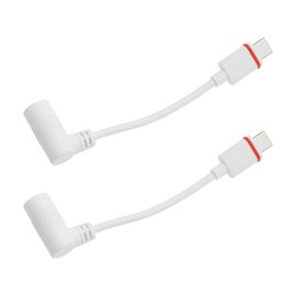 ECSiNG 2-Piece USB-C to Solar Panel Adapter Compatible with Ring Barrel Plug Compatible with Ring Super Solar Panel