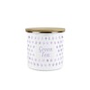 Lilac Purple Polka Dots Green Tea Storage Canister - Spotty