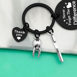 Dentist Appreciation Gift Dental Hygienist Gift Thank You Keyring Gift for Dental Inspirational Keyring Gift for Boy Girl Dentist Graduation Gift Dental Teacher Gift for Women Dentist Keyring Gift