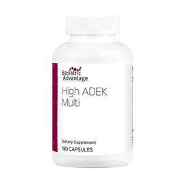 Bariatric Advantage High ADEK Multi - for Bariatric Surgery Patients - Multivitamin with Vitamins A, D, E, K & Trace Minerals - 100%+ DV of ADEK - 180 Capsules
