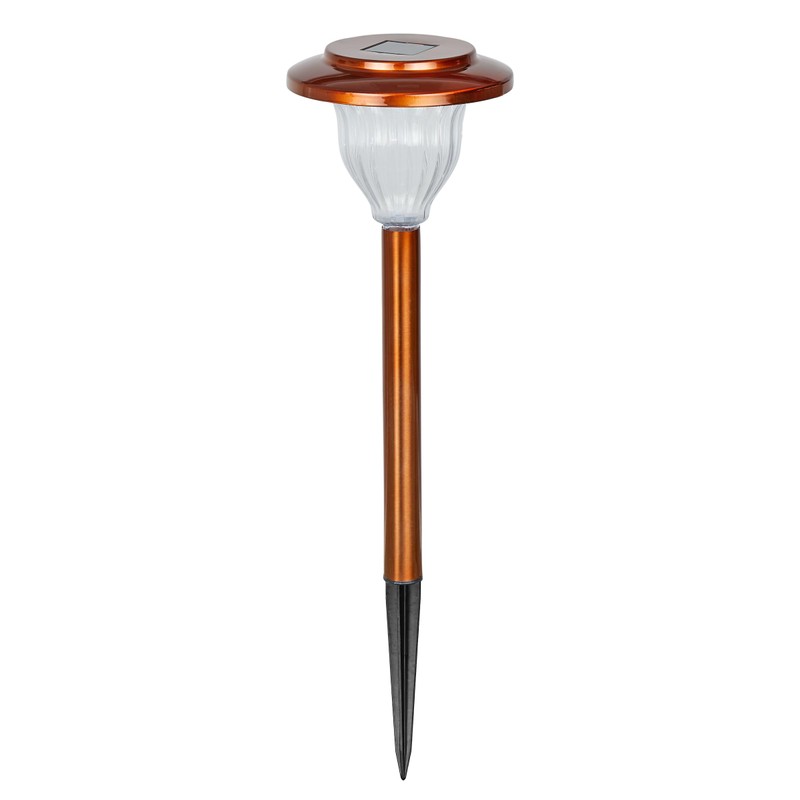 Alpine Corporation LBM174SLR-4 Solar Copper Stainless Steel Pathway LED Lights,