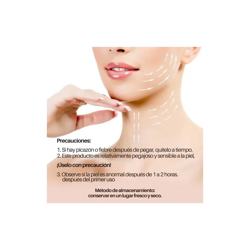 40 Parches V Cuidado Facial Invisibles Arrugas Papada Piel F