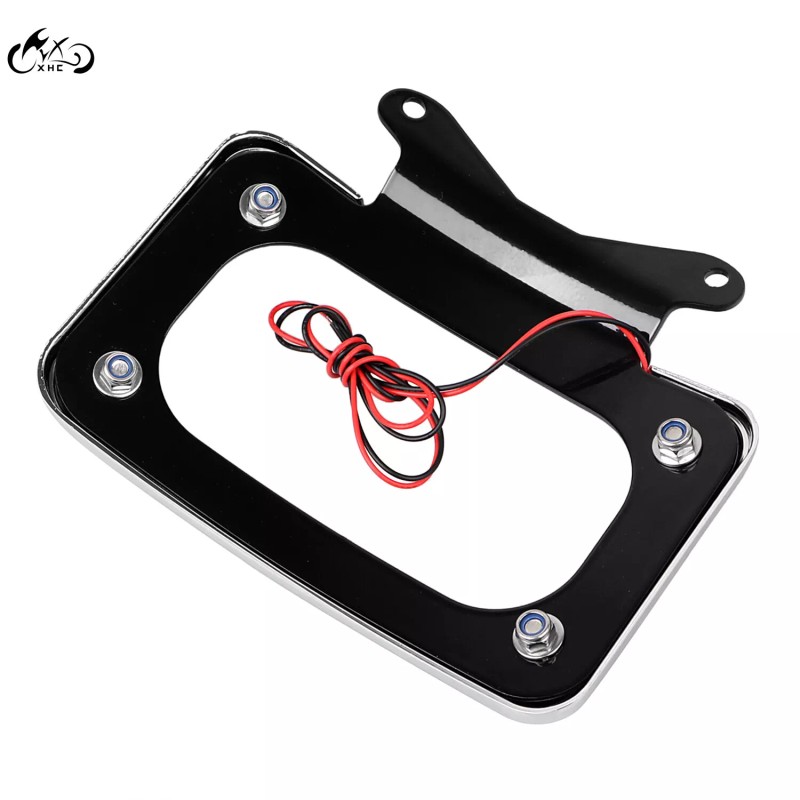 Unbranded Curved Laydown License Plate Mount Frame LED Light For