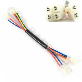CDI / Ignition Unit / Ignition Box - Adapter Cable 2 Plugs 6-Pin to 2 Plugs e.g. for China Scooter Baotian Benzhou Yiying Retro GMX Flex Tech Yiben Znen Huatian Italy Jet Jones Kymco Agility, GY6