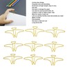 100pcs Paper Clips Prevent Slip Cute Animal Shaped Decorative Metal