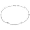 Savlano 925 Sterling Silver 9, 10 Inches Chain Anklet for