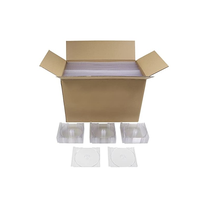 (400) Clear Replacement CD Trays - Fits Standard 10.4mm CD