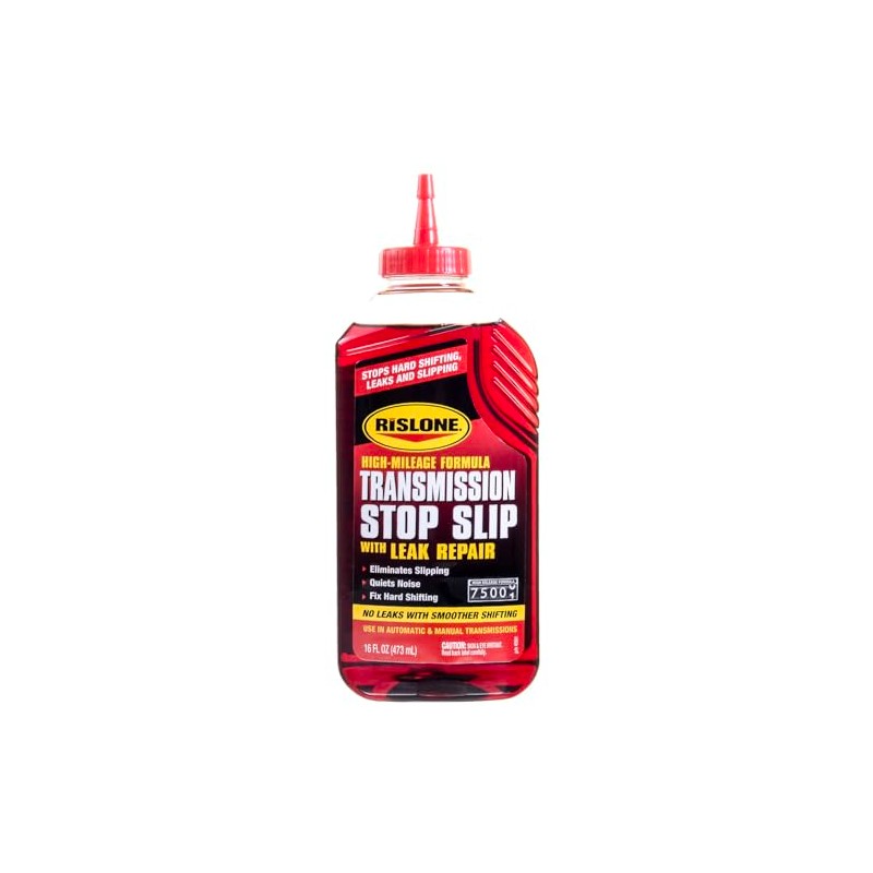 Rislone High Mileage Transmission Stop Slip with Leak Repair, 16.9