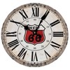 MDF Wall Clock Route 66 Diameter 28 cm