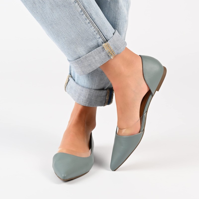 Journee Collection Mikki - Zapatos Planos de Ballet para Mujer,