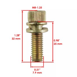 Polaris 6 Exhaust Manifold Bolts Studs Screw for Polaris RZR XP / XP 4 1000 2014-2018