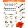 INCLY 276PCS Extra Thick 1/4" Pegboard Accessories Organizer Kit, Heavy