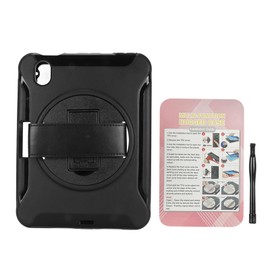 Tablet Case Multifunction Shockproof High Hardness Tablet PC Case with Pen Slot Strap Bracket for IOS Tablets Mini6 Black