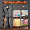 Preciva Eyelet pliers set, 300 pieces eyelet press, self-locking for