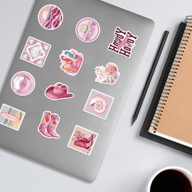 PNGIF Aesthetic Beachy Stickers Pack of 50 Sea Life Stickers for Scrapbook Kindle Suitcase Skateboard Laptop Fridge MacBook Journal Graffiti Waterproof Vinyl Pink Anime Decals