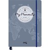 GuideMe Reisetagebuch Travel Diary „Welt“: Tagebuch zum Ausfüllen mit freien