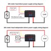 VooGenzek 2 PCS 0.28" LED Voltmeter Ammeter, Red and Blue