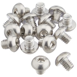 Esco M4 x 4mm Hex Socket Pan Head Bolt (Stainless Steel/16 Pieces) EA949MF-404 Silver