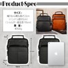 LASTOS Men's Leather Shoulder Bag, Crossbody Shoulder Bag, For Work