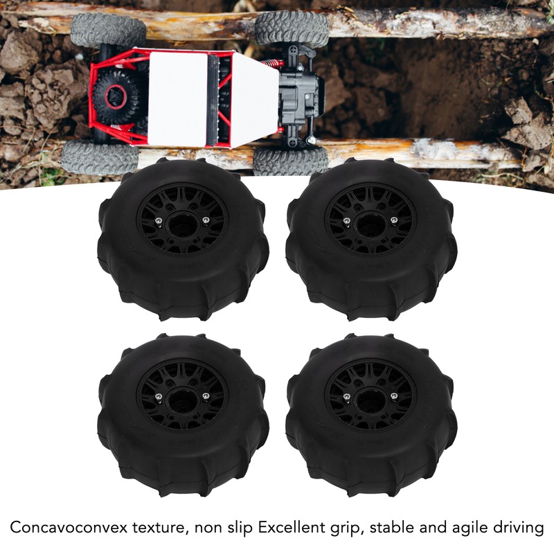 4 PCS RC Car Snow Wheels Tires Excellent Grip Thickened